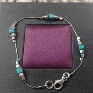 Sterling Silver and Turquoise Bracelet